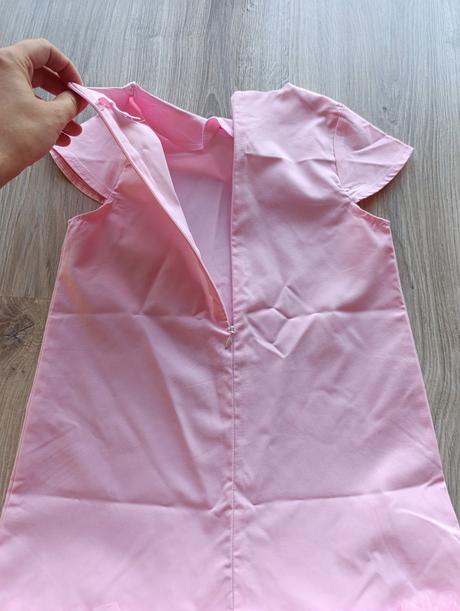 Dievčenské ružové šaty, 128