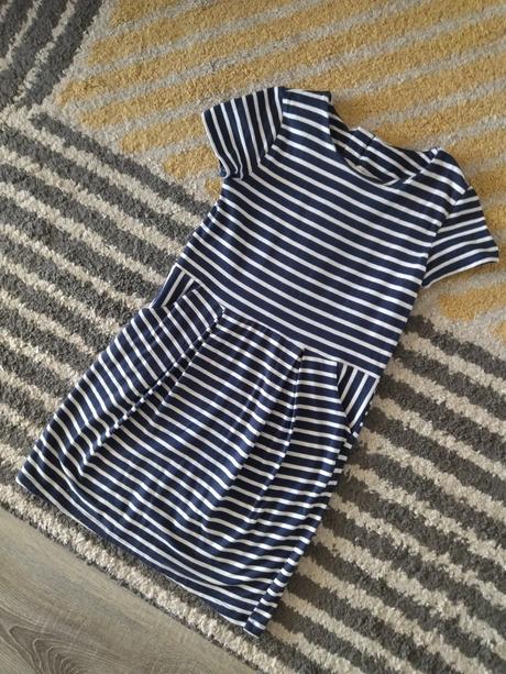 Pásikavé šaty 122/128, h&m,122