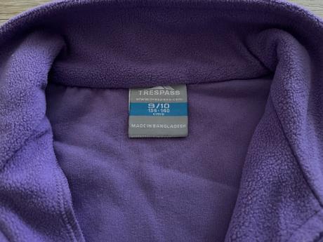 Jemná fleece mikina trespass 9-10, 134