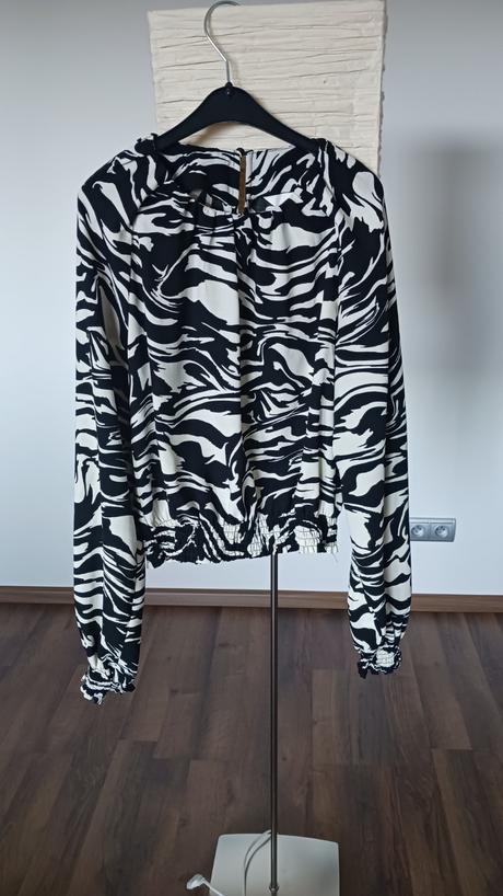 Blúzka s balónovými rukávmi, h&m,xs