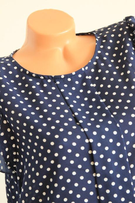 Elegantný bodkovaný top, forever 21, s, s