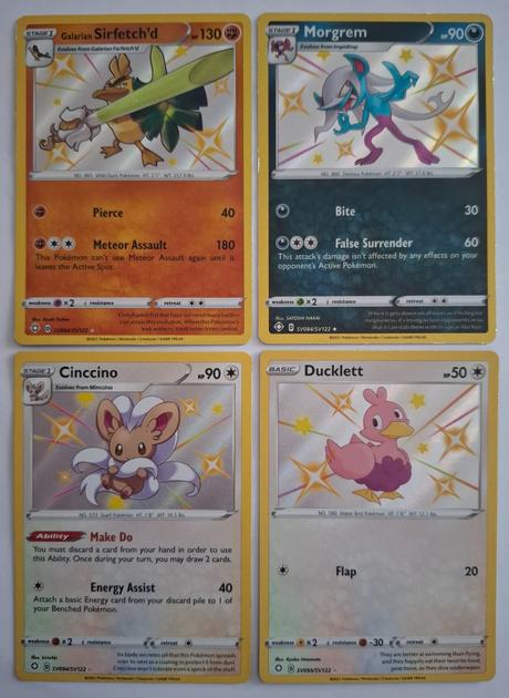 Pokémon karty "shining fates" (5),