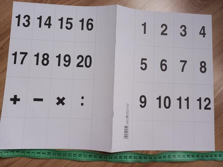 Čísla 1 až 20 pomôcka pre predškolákov,