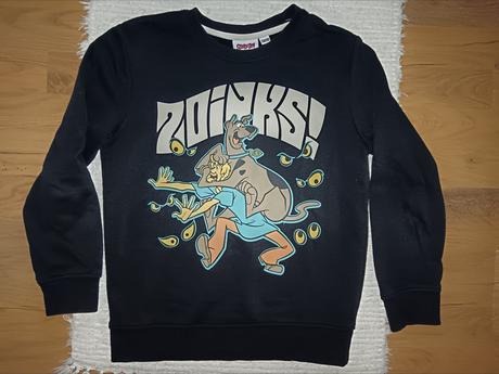 Čierna scooby doo mikina, 134