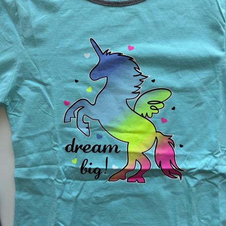 Dievčenské pyžamo unicorn modrá, 134 / 158