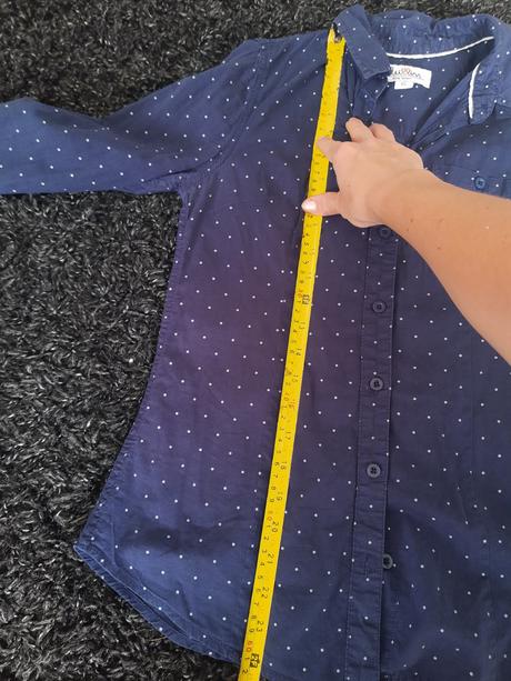 Dámska bodkovaná košeľa xs/s, clockhouse,xs