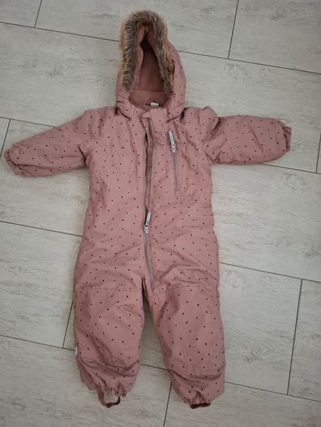 Zimný overal +rukavice, h&m,92