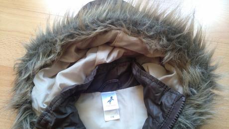 Vesta s kožušinkovou kapucou, 104-110, palomino,104