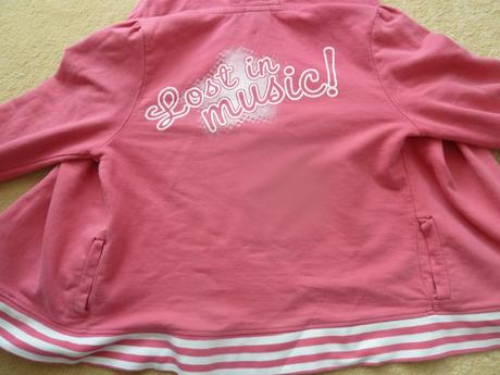 Ružová dievčenská mikina, 128