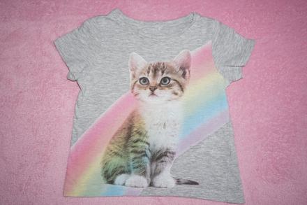 Krátke tričko s mačičkou, 110