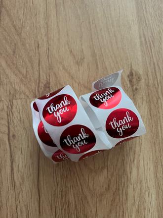 Thank you nálepky, 