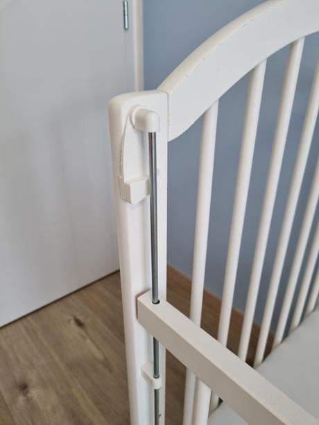 Detská drevená postieľka, šírka (cm): 60,dĺžka (cm): 120
