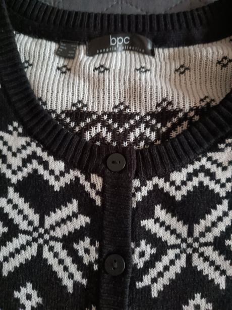 Vianočný sveter čierny, bonprix,40