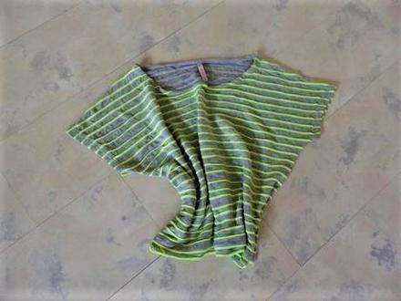 Over size tričko - crop top, m