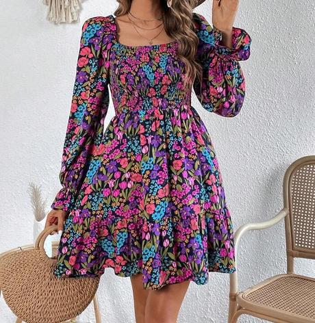 Krasne kvetinkove saty, xs