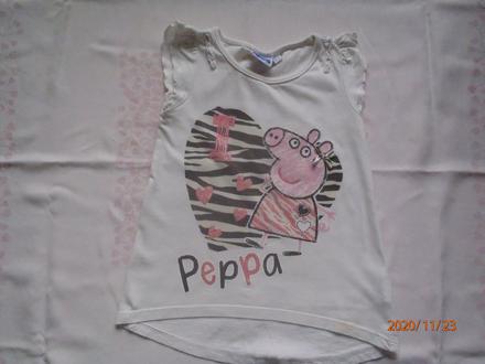 Biele tričko peppa, 98