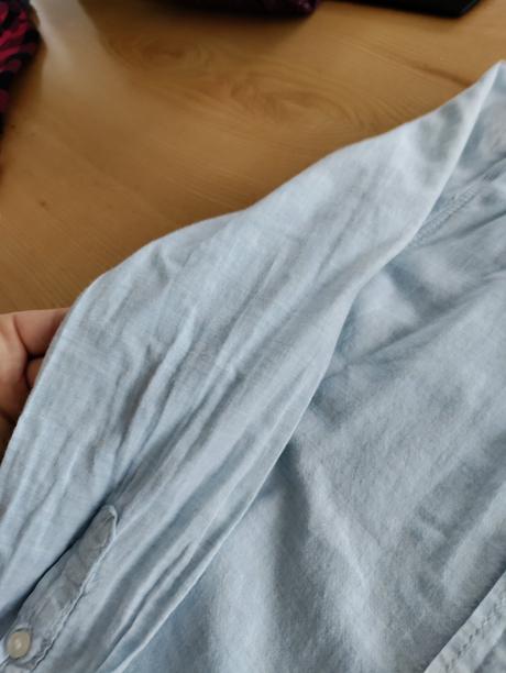 Bledomodrá košeľa, h&m,128