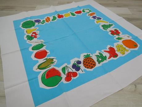 Obrus bavlnený s ovocím a zeleninou, 