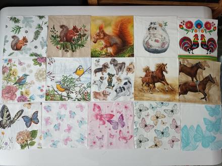 Servítky zvieratká 55ks, 