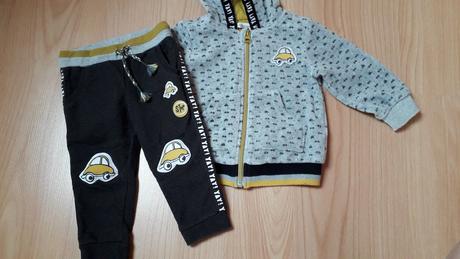 Teplakova suprava,teplaky oblecene 1krat, coccodrillo,80