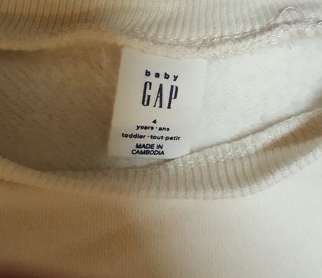 Dievčenská krémová mikina gap, gap,104
