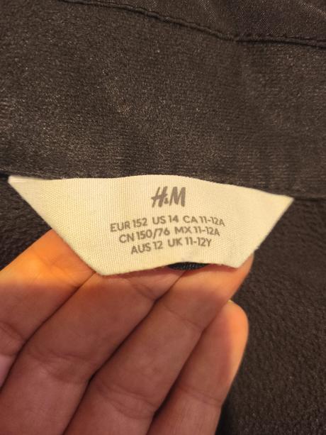 Softshell čierna bunda 152, h&m,152