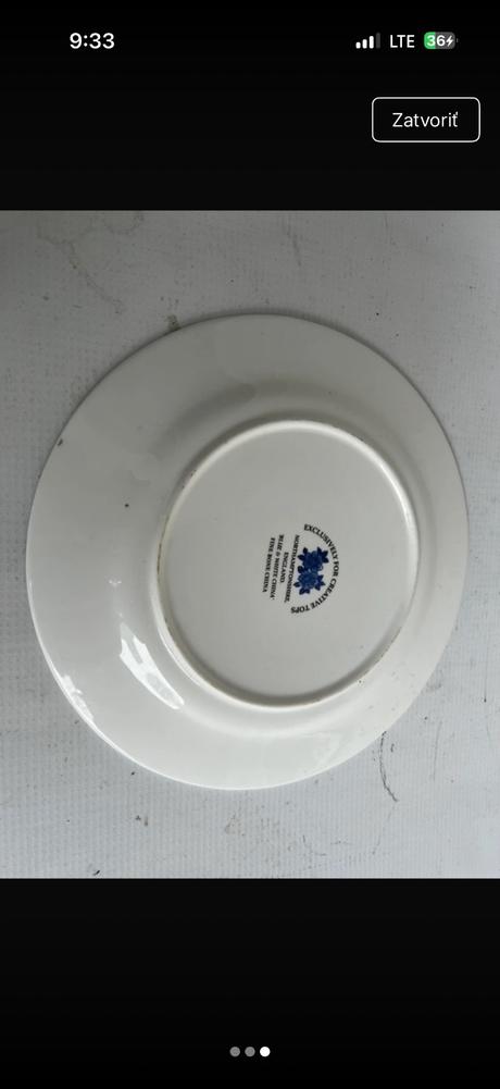 Velkonocny ozdobny tanier cca 21 cm anglicky porce,