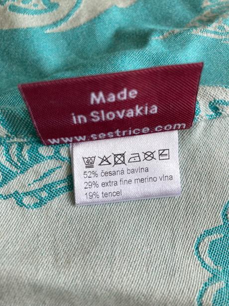 Sestrice kohutiky šatka na nosenie velkost 5, sestrice