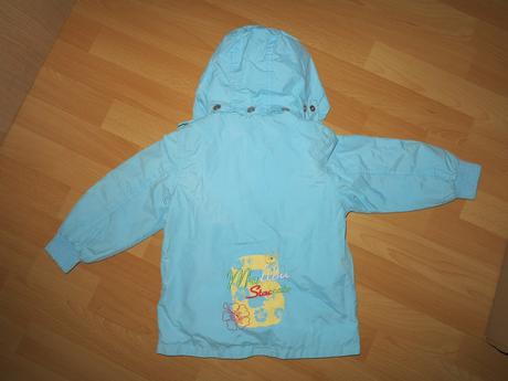 Modrá prechodná podšitá bunda 92/98, 92