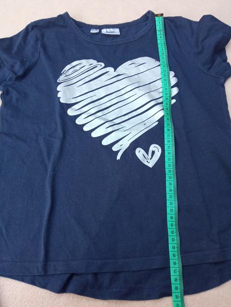 2x tričko so srdiečkom, bonprix,140