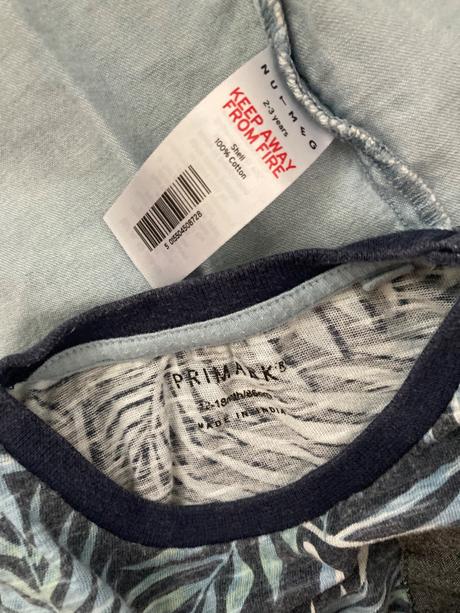 Chlapčenska riflova košela+tričko, 86–98