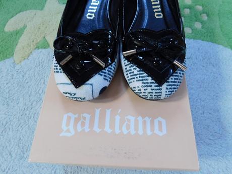 Kožené balerínky galliano, 38