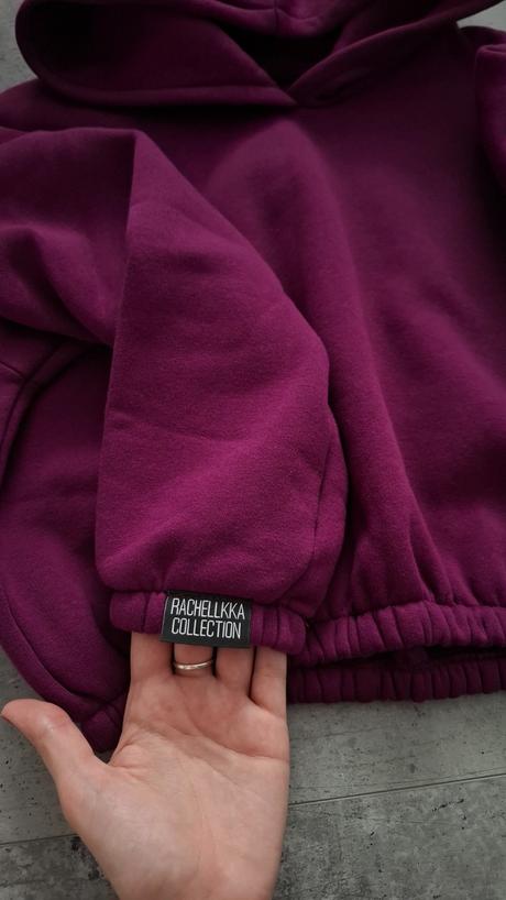 Fialova crop mikina rachellkka, m