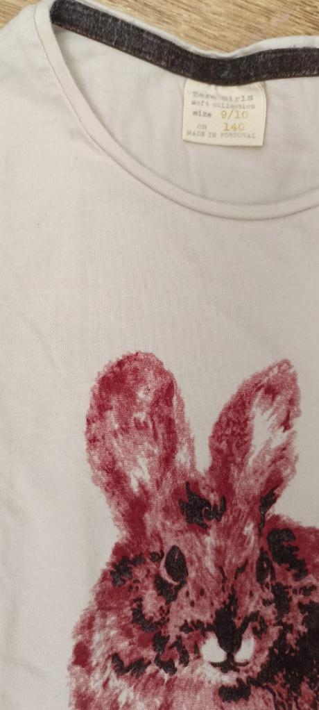 Tričko  so zajkom,veľ.140,zn.zara, zara,140