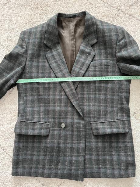 Vintage kárované sako, s