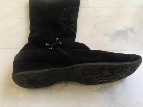Semišové kožené čižmy 39/40, 40