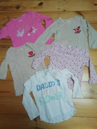 Tričká 5 ks, veľ 86/92, 86–98