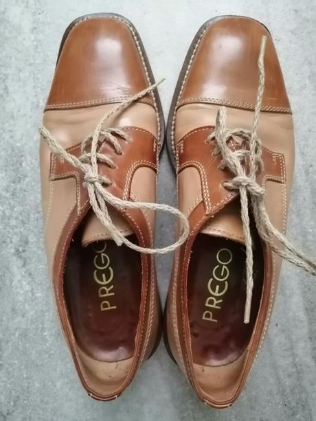 Kožené topánky prego, v38, 38
