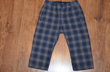Bavlnené nohavice 6-9 m    74, h&m,74