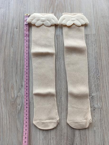 Dievčenské podkolienky s krídlami - 2 veľkosti, 