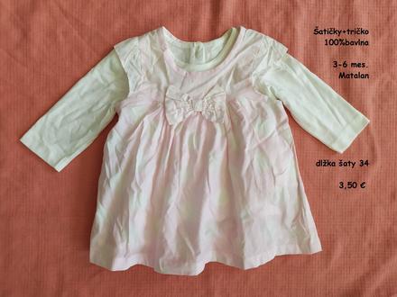 Šatičky s tričkom 3-6 mes., matalan,68