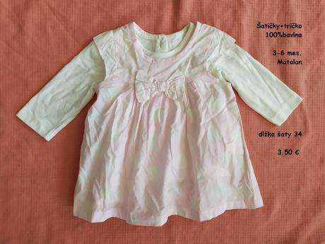 Šatičky s tričkom 3-6 mes., matalan,68