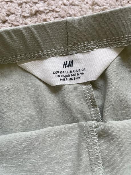 3/4 leginy, h&m,134
