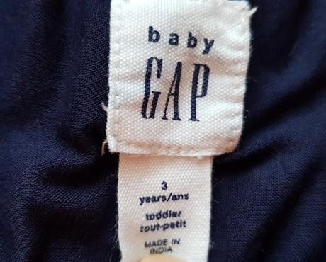 Tmavomodré letné šaty pre dievčatko, gap,92