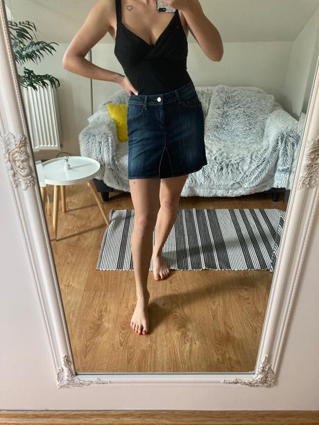 Riflová sukňa, zara,38