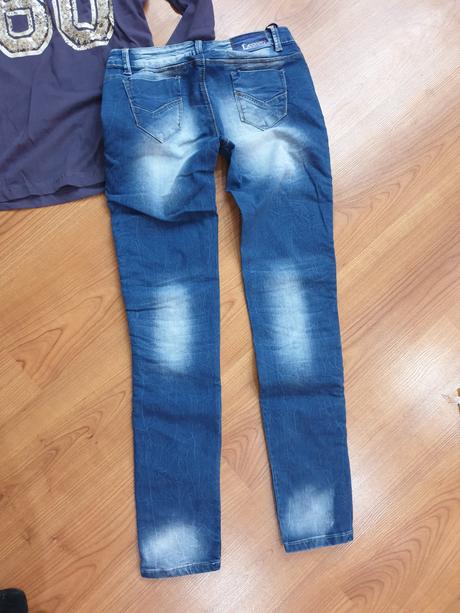 Nadherne luxusne rifle a flitrovane tricko, m