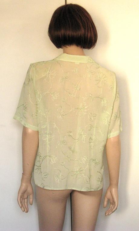 Svetlozelená vyšívaná blúzka, xxl