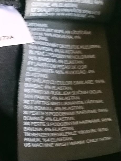 Dámske čierne elastické legíny,h&m, xs, h&m,xs