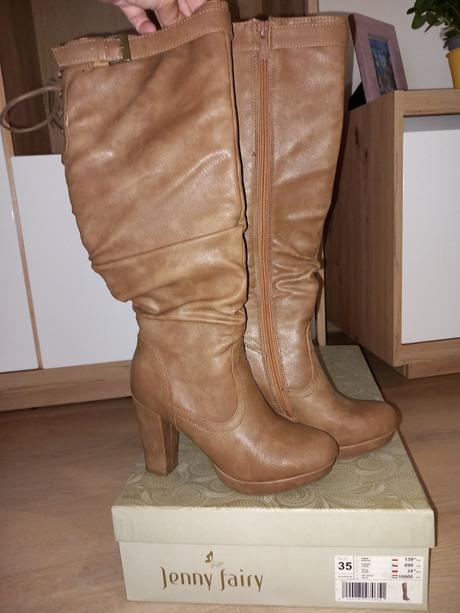 Hnedé čižmičky na platforme, jennifer&jennifer,35