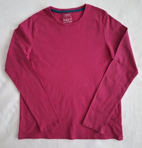 Tričko tmavoružové, next,164